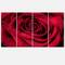 Designart - Red Rose Petals with Rain Droplets - Floral Art Canvas Print